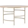 Copenhagen Dining table Wood Metal Beige ⌀140cm 0
