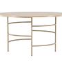 Copenhagen Dining table Wood Metal Beige ⌀140cm 3