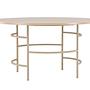 Copenhagen Dining table Wood Metal Beige ⌀140cm 7