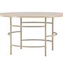 Copenhagen Dining table Wood Metal Beige ⌀140cm 5