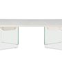 Ester coffee table glass concrete look 120x80x42cm 0