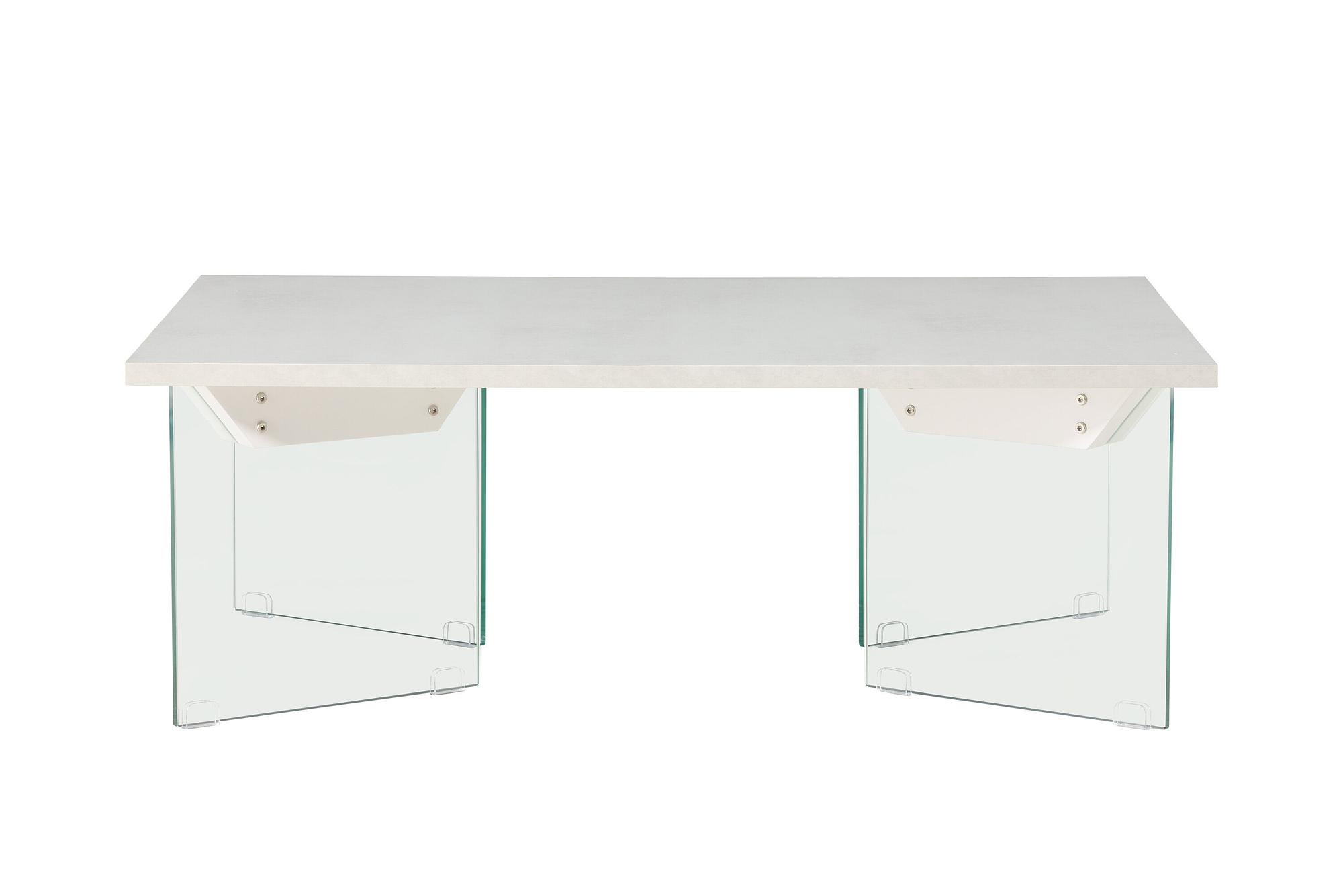 Ester Sofatisch Glas Betonoptik 120x80x42cm 0