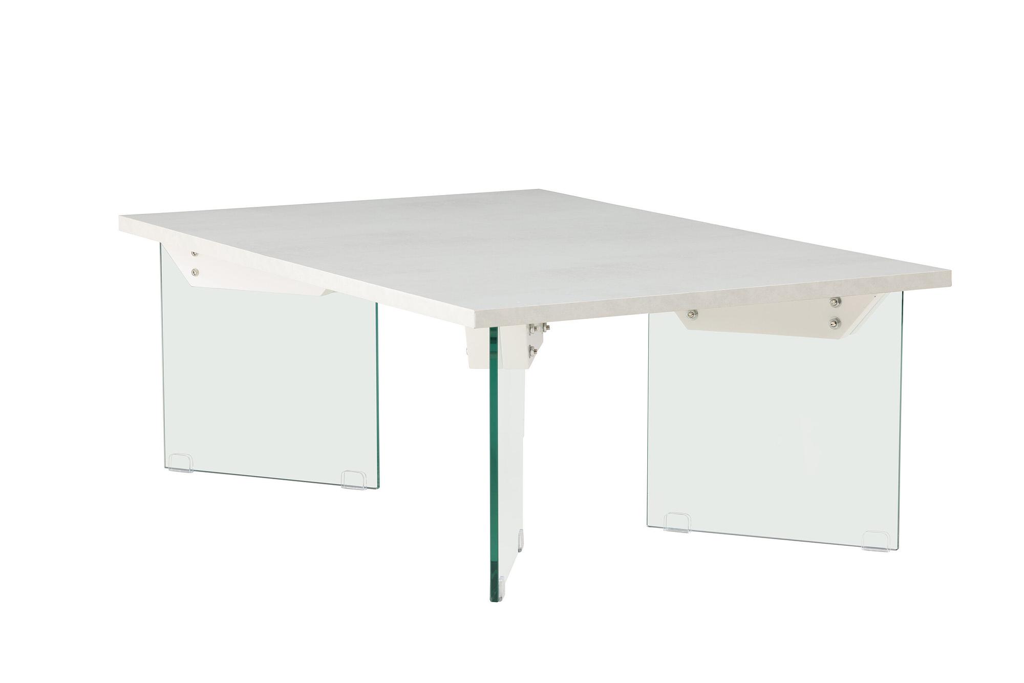 Ester coffee table glass concrete look 120x80x42cm 2