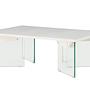 Ester coffee table glass concrete look 120x80x42cm 7