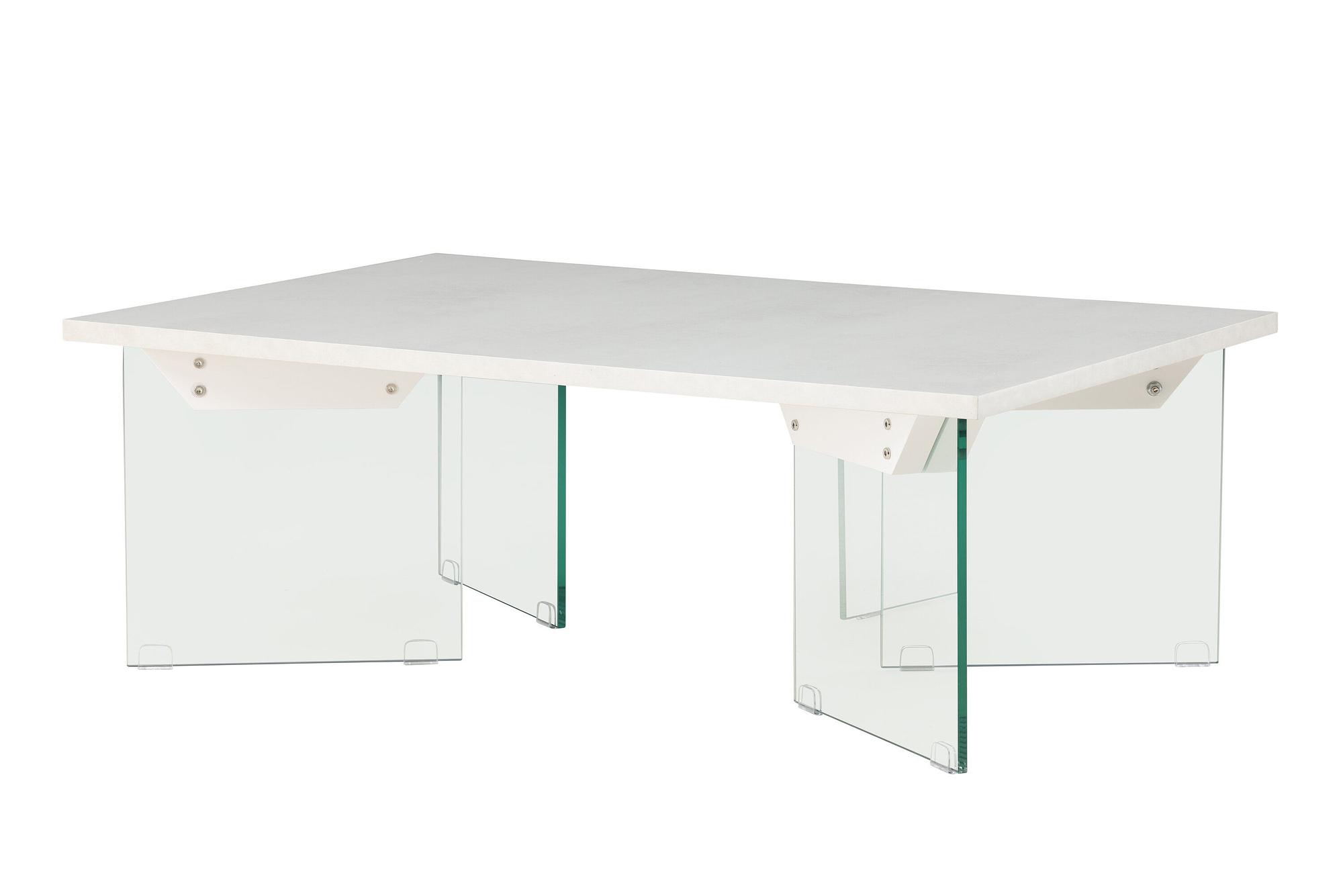 Ester coffee table glass concrete look 120x80x42cm 7
