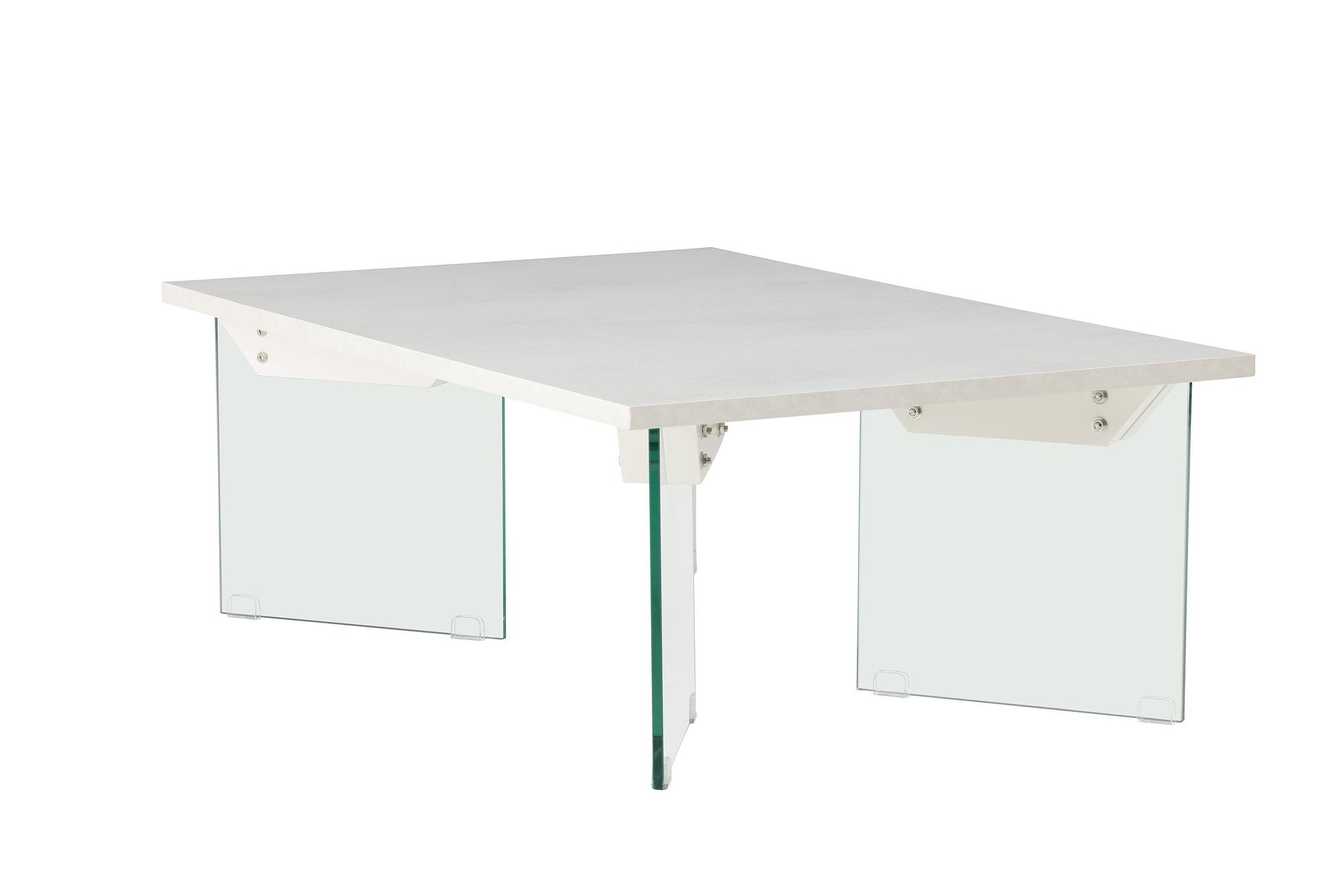 Ester coffee table glass concrete look 120x80x42cm 8
