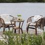 3x Wera Café Set Rattan Offwhite Cushions 8