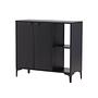 Plate Cabinet Steel Black 1