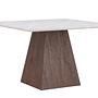 Cael Dining table MDF Mocha Stone look 120×120×75cm 2