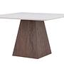 Cael Dining table MDF Mocha Stone look 120×120×75cm 4