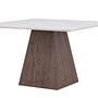 Cael Dining table MDF Mocha Stone look 120×120×75cm 7