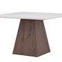 Cael Dining table MDF Mocha Stone look 120×120×75cm 1