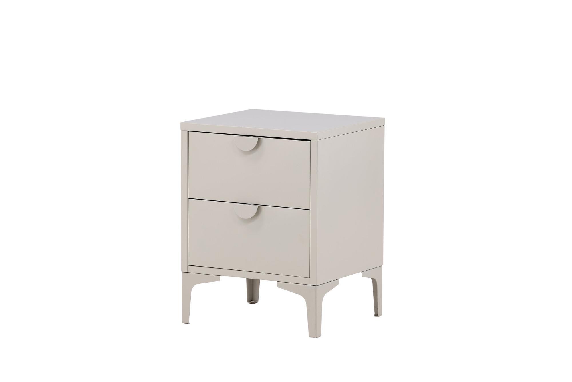 Piring 2 drawers Steel Beige 1