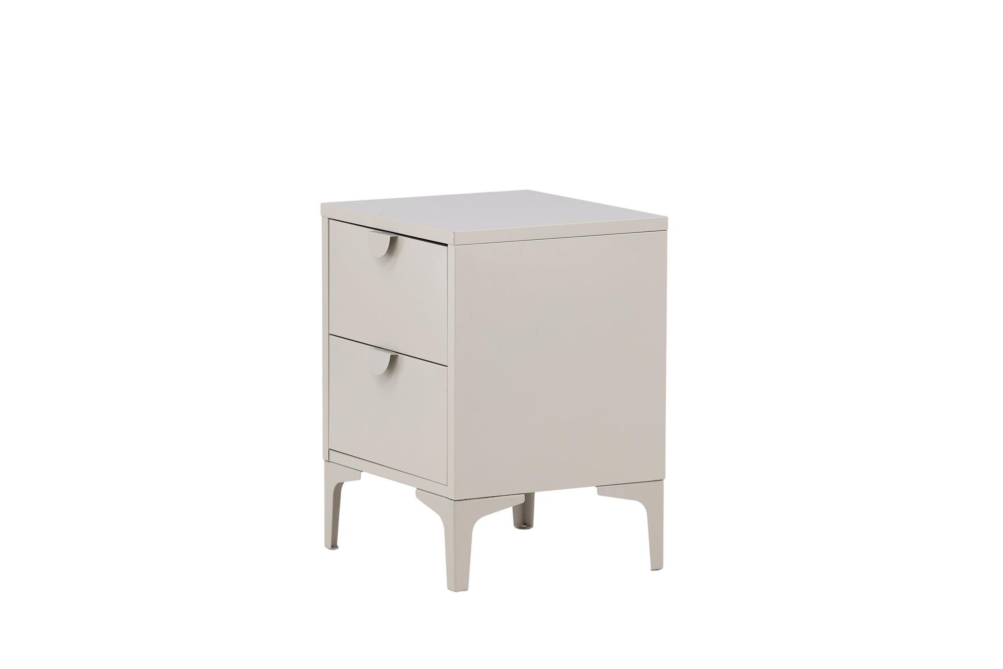 Piring 2 Schubladen Stahl Beige 2