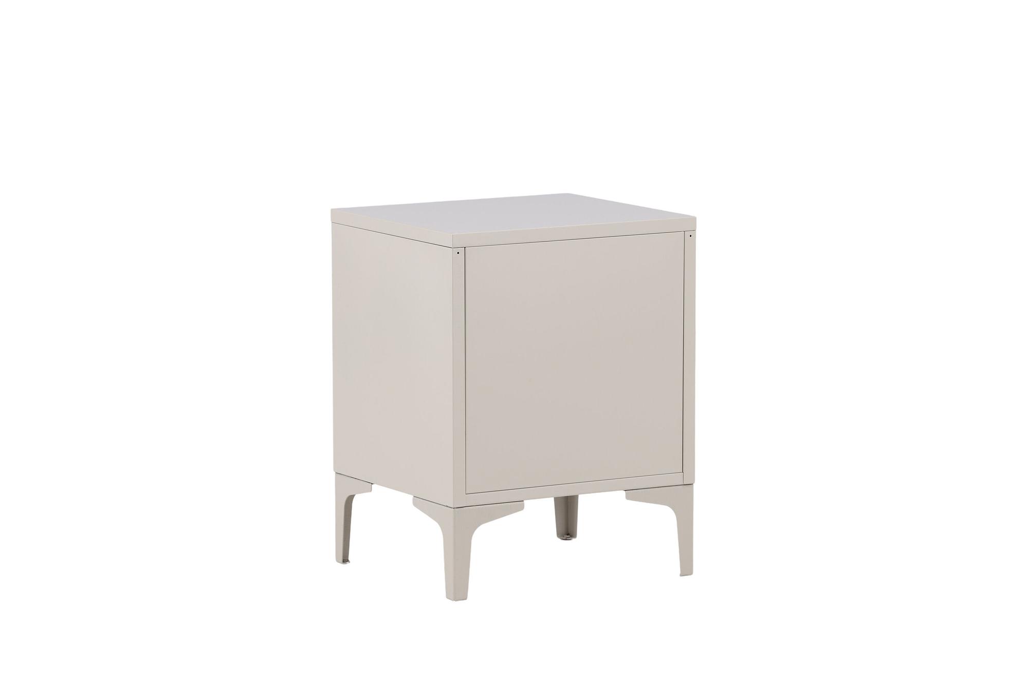 Piring 2 Schubladen Stahl Beige 5