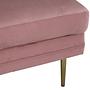 Boom Ottoman Messing Samt Rosa 3