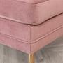 Boom Ottoman Messing Samt Rosa 7