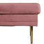 Boom Ottoman Messing Samt Rosa 4