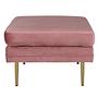Boom Ottoman Messing Samt Rosa 2