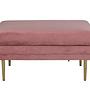 Boom Ottoman Messing Samt Rosa 0