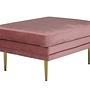 Boom Ottoman Messing Samt Rosa 1