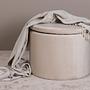 Dunken Pouf Samt Beige  5