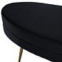 Otto Pouf Brass Velvet Black 4