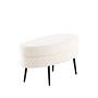 Otto Pouf Black Offwhite Teddy 4