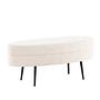 Otto Pouf Black Offwhite Teddy 5