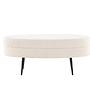 Otto Pouf Schwarz Offwhite Teddy 6