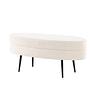 Otto Pouf Black Offwhite Teddy 7
