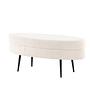 Otto Pouf Black Offwhite Teddy 1