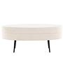 Otto Pouf Schwarz Offwhite Teddy 0