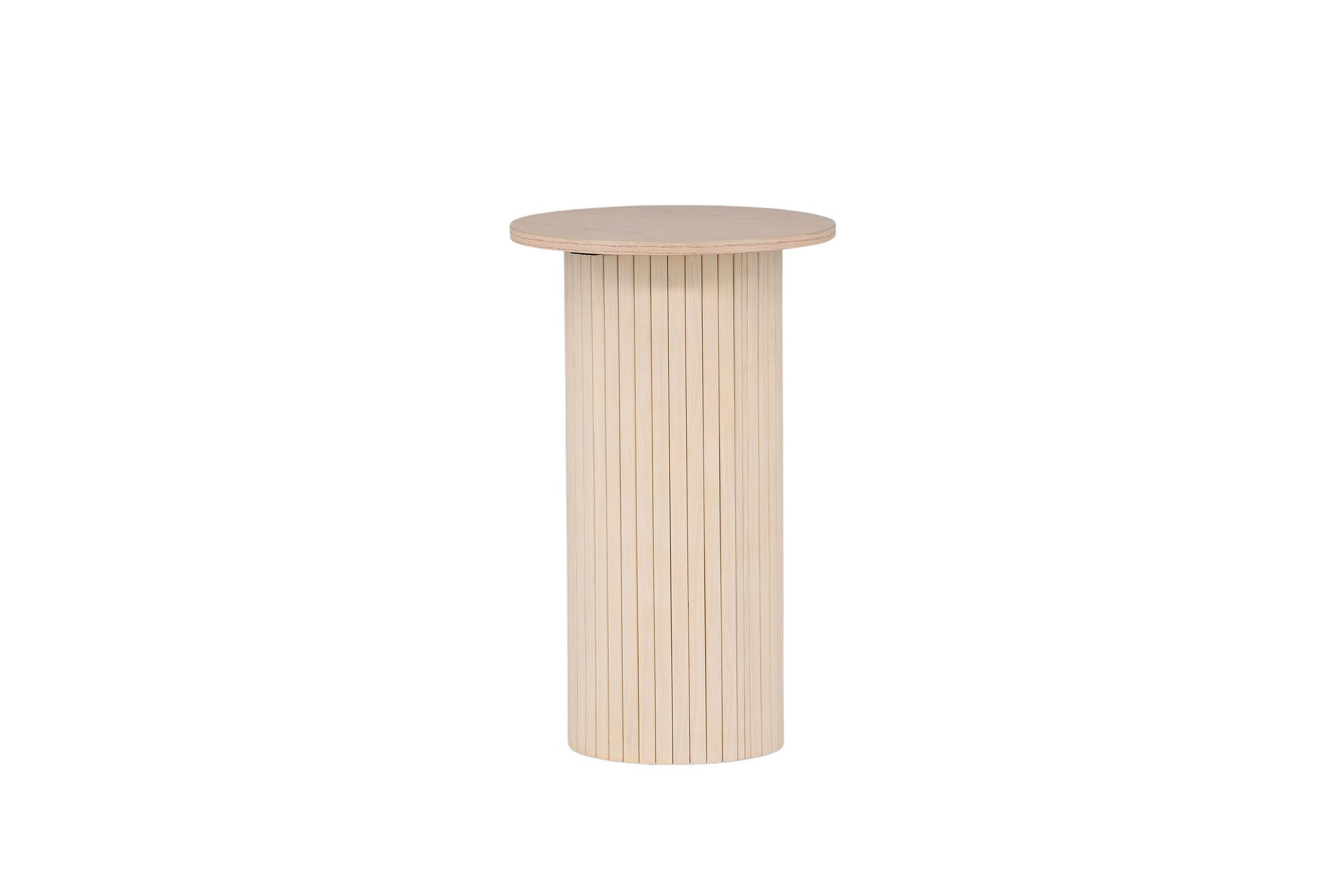 Bianca Side table Veneer Whitewash 1