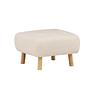 Salina Pouf/Ottoman Bouclé Whitewash/White 5