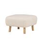 Salina Pouf/Ottoman Bouclé Whitewash/White 1