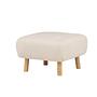 Salina Pouf/Ottoman Bouclé Whitewash/White 7