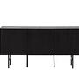 Björkön  Low Cabinet Holz Furnier Schwarz/Eiche 0