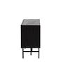 Björkön  Low Cabinet Wood Veneer Black/Oak 3