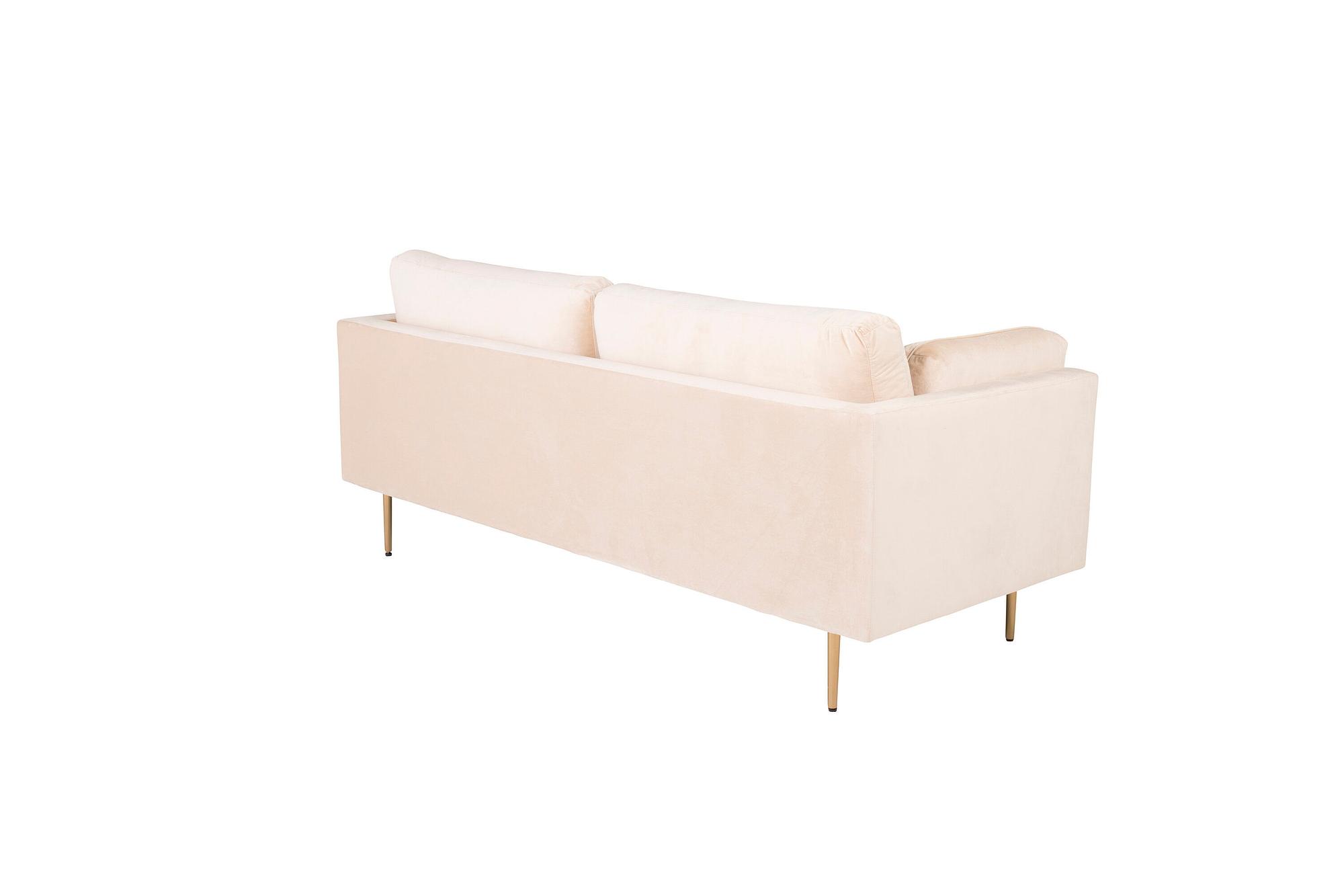 Boom Sofa 3-Seater Velvet Cream 4
