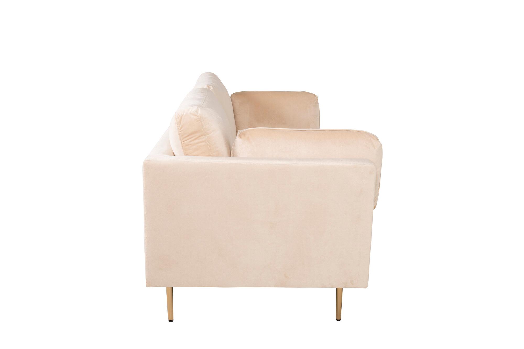 Boom Sofa 3-Seater Velvet Cream 7