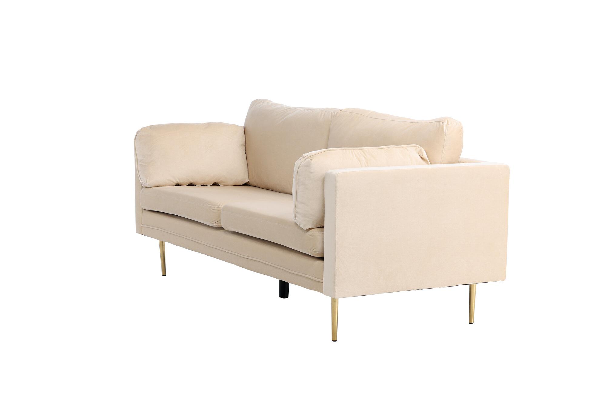 Boom Sofa 3-Sitzer Samt  Creme 6