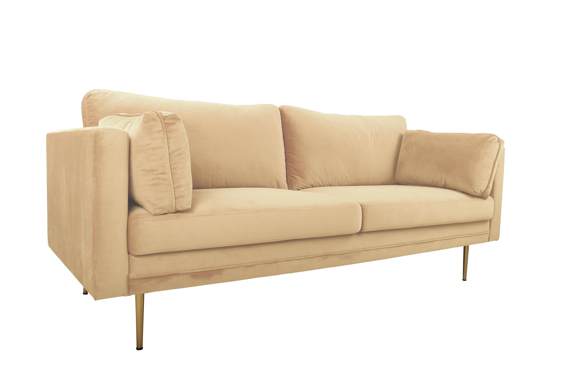 Boom Sofa 3-Seater Velvet Cream 2