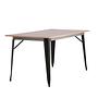 Tempe  Dining table MDF Black/Walnut 1