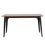 Tempe  Dining table MDF Black/Walnut 4