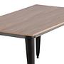 Tempe  Dining table MDF Black/Walnut 3
