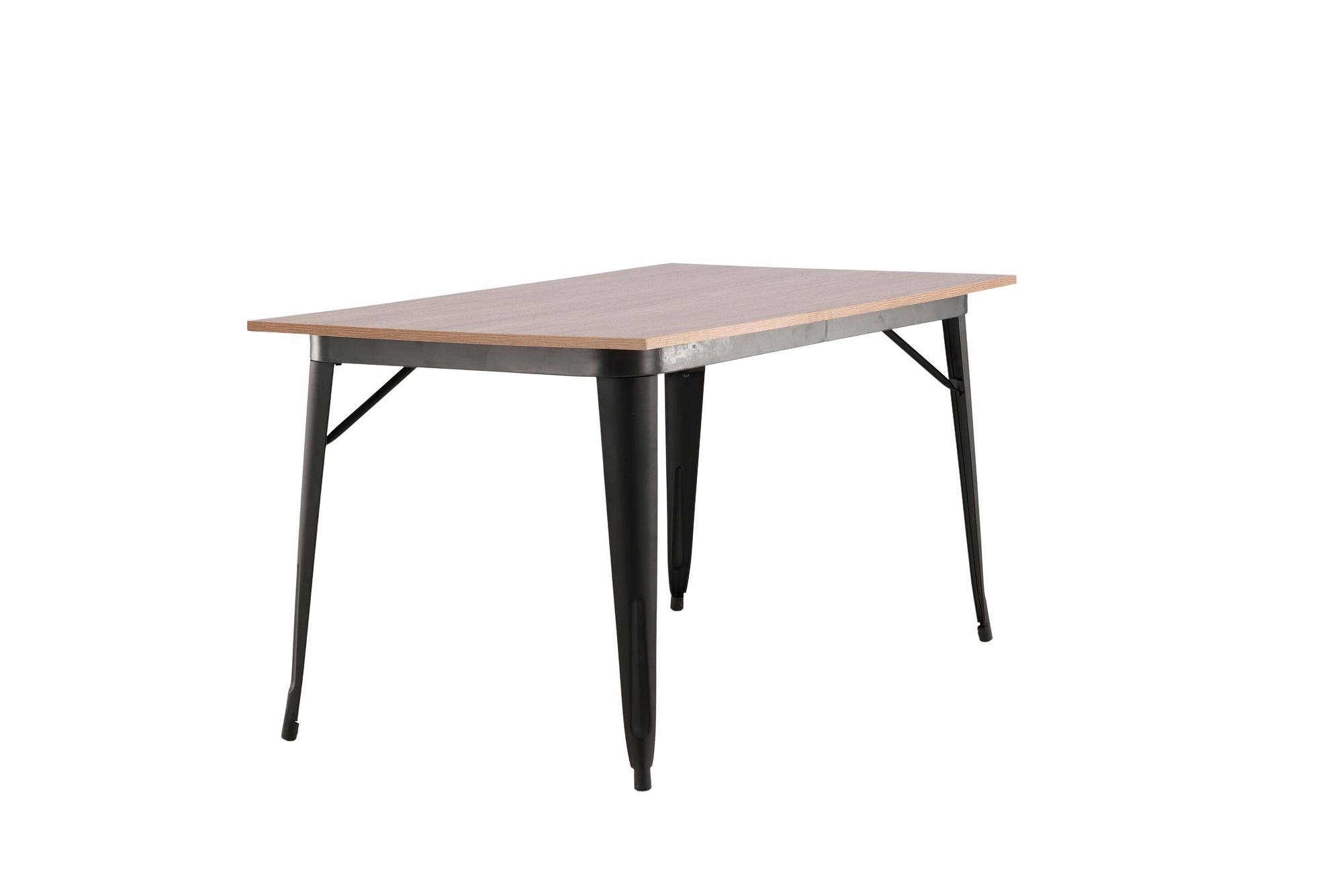 Tempe  Esstisch MDF Schwarz/Nussbaum 8