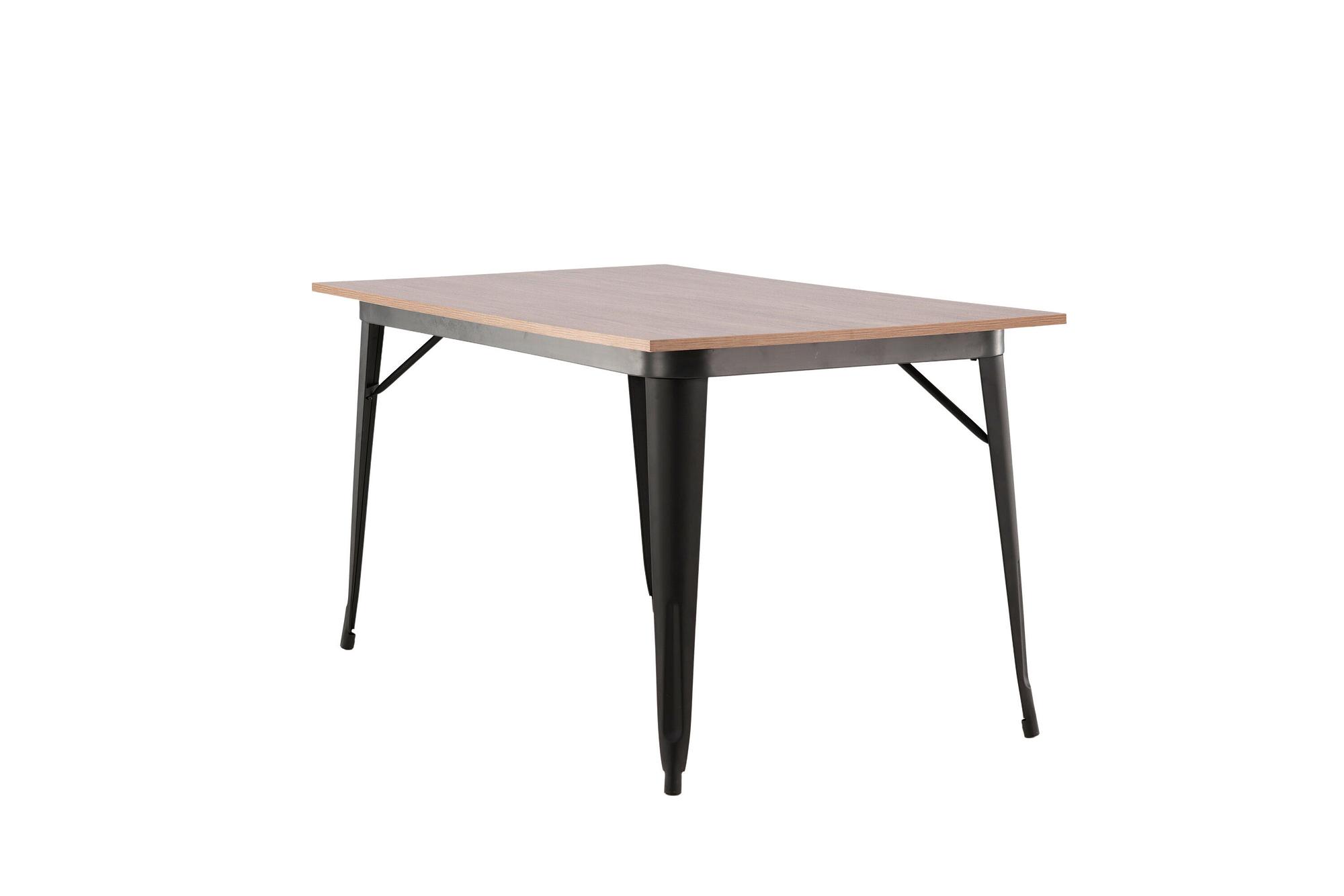 Tempe  Esstisch MDF Schwarz/Nussbaum 6