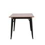 Tempe  Dining table MDF Black/Walnut 7
