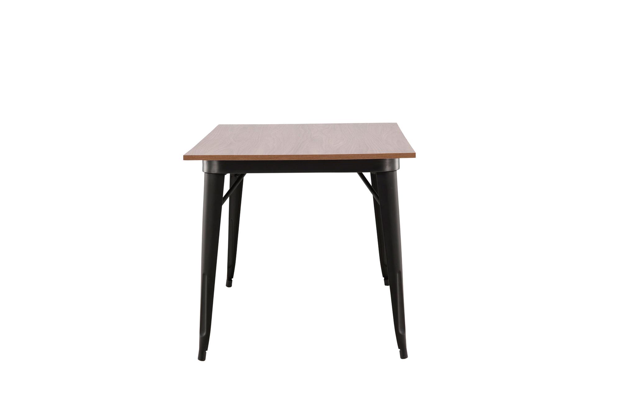 Tempe  Dining table MDF Black/Walnut 7